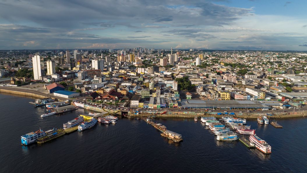 Foto da cidade de manaus vista por cima